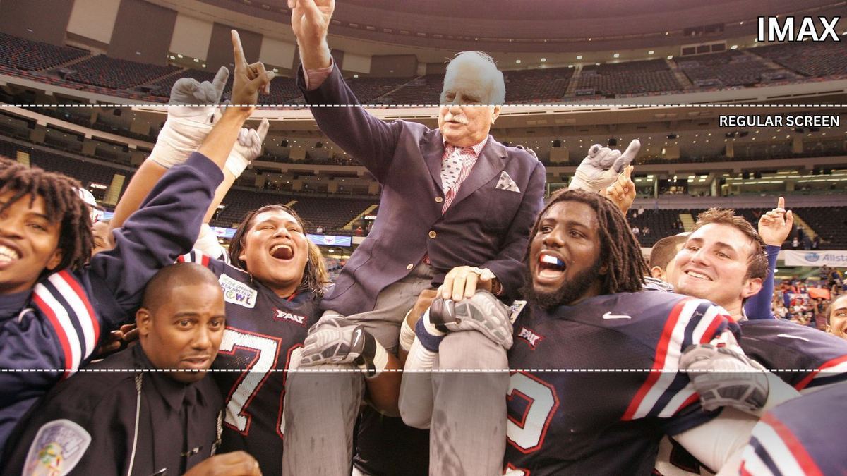 Coach Schnellenberger carried by players
