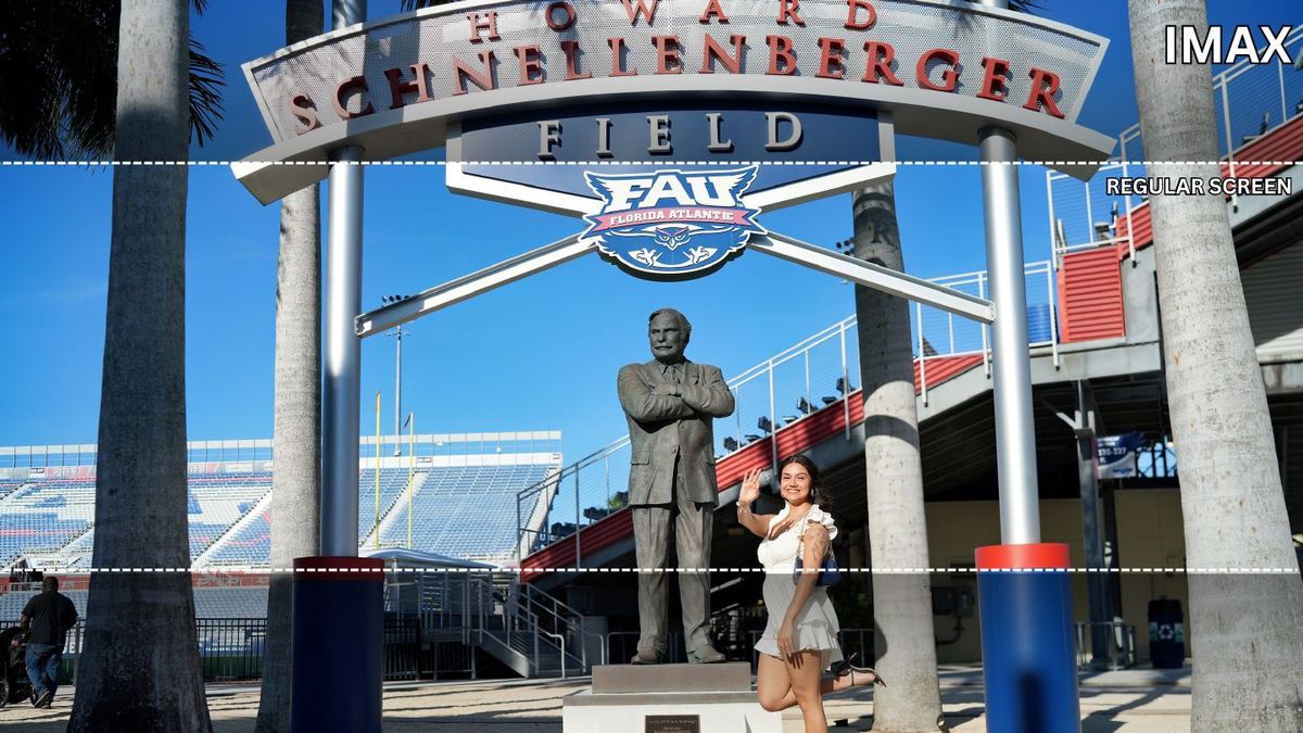 Alumna at Howard Schnellenberger Field